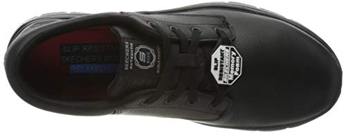 Skechers Flex Advantage Sr Fourche, Zapatos de Vestir para Uniforme Hombre, Negro (Black), 40 EU