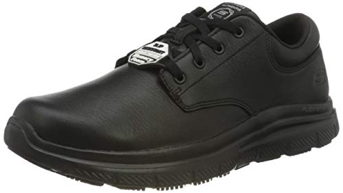 Skechers Flex Advantage Sr Fourche, Zapatos de Vestir para Uniforme Hombre, Negro (Black), 40 EU