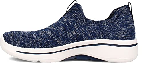 Skechers Go Walk Arch Fit - Arco iris Sunrise, Azul marino/flor y brillo, 36.5 EU