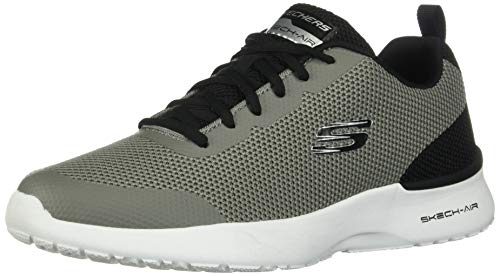 Skechers - Zapatillas de caña baja para hombre, gris (Carbón/Negro), 41 EU