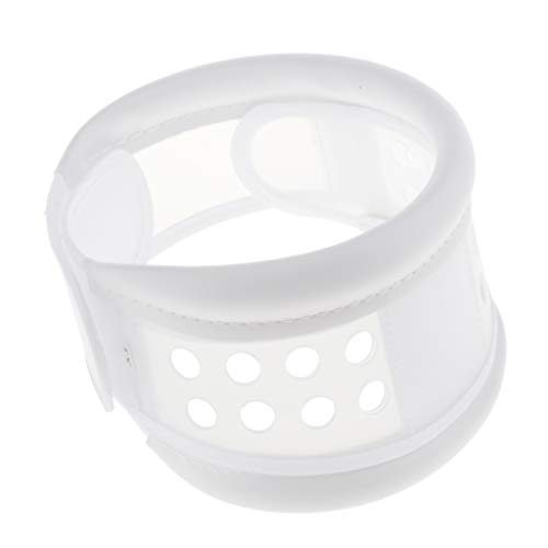 SM SunniMix Cómodo Soporte de Protección para El Cuello Transpirable Abrazadera Collarín Cervical - Blanco, Metro