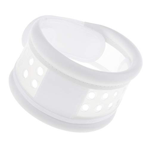 SM SunniMix Cómodo Soporte de Protección para El Cuello Transpirable Abrazadera Collarín Cervical - Blanco, Metro