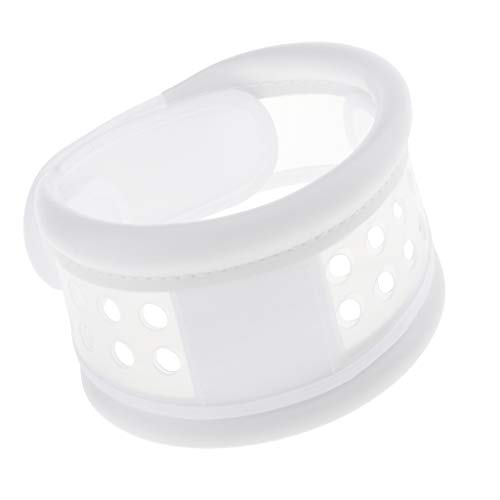 SM SunniMix Cómodo Soporte de Protección para El Cuello Transpirable Abrazadera Collarín Cervical - Blanco, Metro