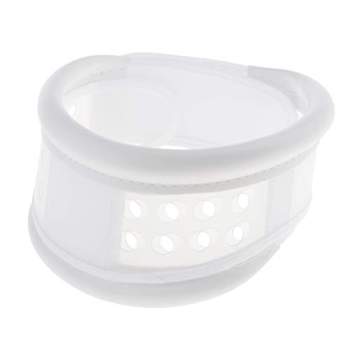 SM SunniMix Cómodo Soporte de Protección para El Cuello Transpirable Abrazadera Collarín Cervical - Blanco, Metro