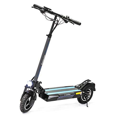 SMARTGYRO Speedway - Patinete Eléctrico de 800 W con 3 velocidades, Batería 13.000 mAh 48V, Doble suspensión Reforzada, Frenos de Disco, 4 Intermitentes, Scooter, Muy Potente