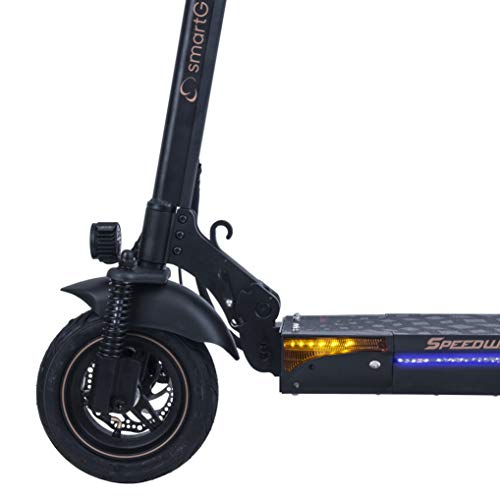 SmartGyro SpeedWay PRO - Patinete Eléctrico de 1200 W con 3 velocidades, Batería 15.000 mAh 48V, Doble suspensión reforzada, Frenos de disco, 4 intermitentes, Scooter, Hasta 55 Km de autonomía