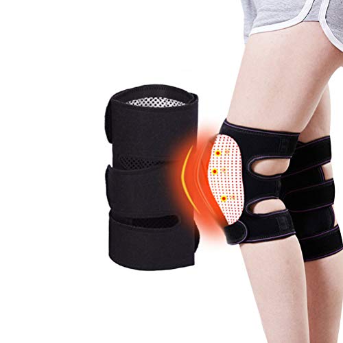 Smosyo Rodilleras Terapia de Campo magnético autocalentable Protector de Rodilla Faja de cinturón Soporte de Rodilla compresión para osteoartritis y Dolor de Rodilla para el Ocio y Todo Tipo