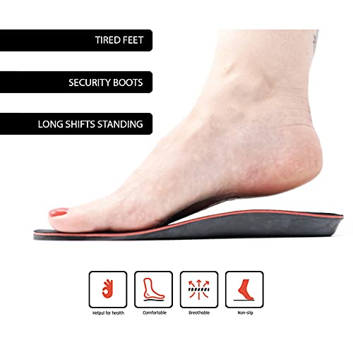 SMOU Comfort Plantillas de gel y memory foam para mujer y hombre - Para zapatos, botas de trabajo o zapatillas deportivas - Gran amortiguación y descanso de la planta y el talón (40-41 EU)