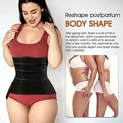 SOFACTY Cinturón De Vientre Posparto Snatch Me Up Bandage Wrap Fajas Reductoras Corset para Mujer Cinturon Despues De Embarazo Recuperación Abdominal Lumbar Apoyo Corses,3m