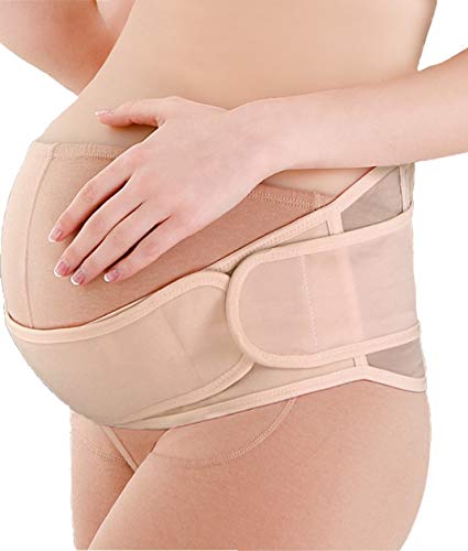 SOFIT Cinturón de Maternidad, Embarazo Cinturón, Apoyo Durante el Embarazo, Cintura y Abdomen Faja de Premamá,Cinturón Pélvico Postparto (Beige)