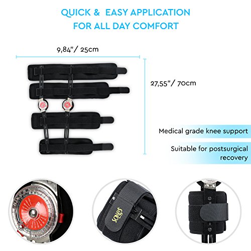 Soles - Ortesis de rodilla regulable con bisagras (SLS311)