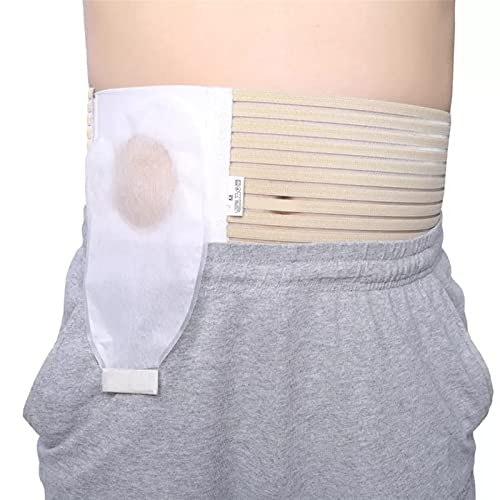 SOPORTE ABDOMINAL Ostomy Beltabdominal Hernia Ayuda Cinturón de soporte Ostomía ajustable Cinturón de hernia para hombres Mujeres postoperatorias después de la colostomía Cirugía de ileostomía 6.29