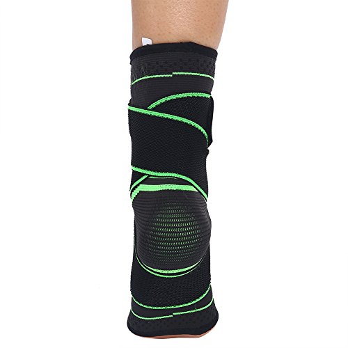 Soporte de Tobillo ,1 Par Tobilleras de Compresión Estabilizadoras Ankle Support Brace Wrap Apoyo de Tobillo 3D Ajustable Protector de Tobillo para Deporte Correr Fútbol Baloncesto Dance Ciclismo(L)