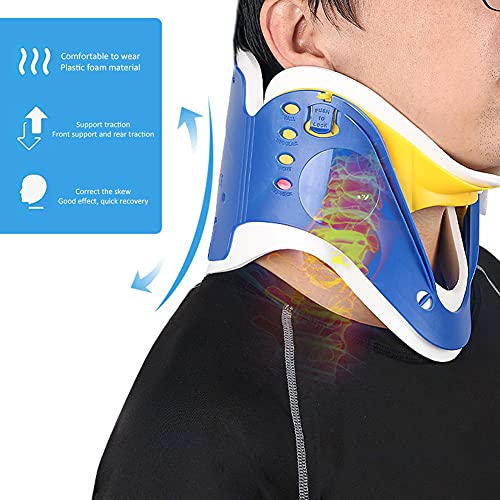 Soporte Para El Cuello - Protector Cervical Médico Ajustable 4 En 1 Collar De Soporte Dispositivo De Tracción Para El Cuello Dolor Relif Cuello Vértebra Estiramiento Corrección Collares Terapia Prod