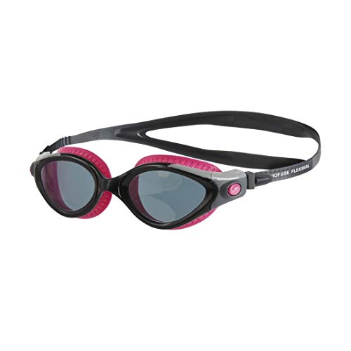 Speedo Futura Biofuse Flexiseal para Mujer Gafas de Natación, Rosa/Gris, Talla Única