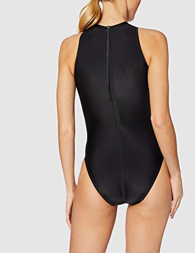 Speedo Hydrasuit Flex Bañador, Adult Female, Negra/Gris, 36 (ES 42)