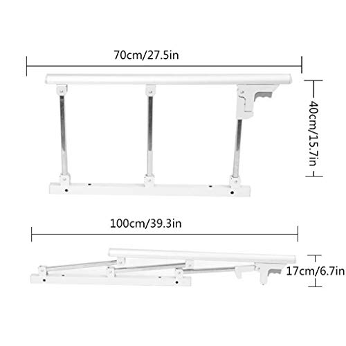 Ssrsgyp Dispositivo de Ayuda de Seguridad de barandilla de Cama Plegable for Ancianos manija Lateral Hospital de niños Barrera de Choque Barrera de Parachoques Dispositivo de Ayuda médica