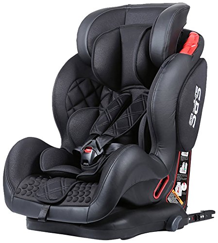 Star Ibaby BQ-06 - Silla de coche Reclinable con Isofix SPS, Grupo 1 2 3 (9-36 kg)