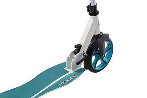 STAR SCOOTER Patinete Patineta Scooter Plegable para niños y niñas a Partir de 7 años y Adultos, 205mm Kickscooter Manillar Ajustable, Blanco