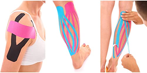 Sumedtec - Kinesiotape, Modelo Sumetape, Venda neuromuscular adhesiva, Alivio dolor muscular, Elásticas, Impermeable, Vendaje kinesiológico, Apto para múltiples zonas, Rollo, 5x5 cm Amarillo