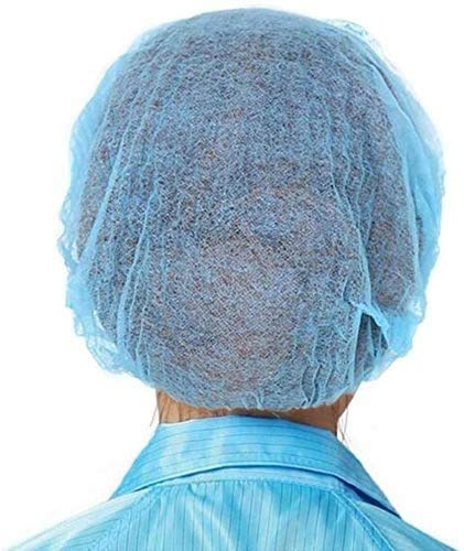 Sumedtec - Pack de 100 gorros desechables no tejidas, elásticas, antipolvo, para el cabello, médicos, para médicos, laboratorios, enfermeras, tatuajes, servicio de comida, hospital