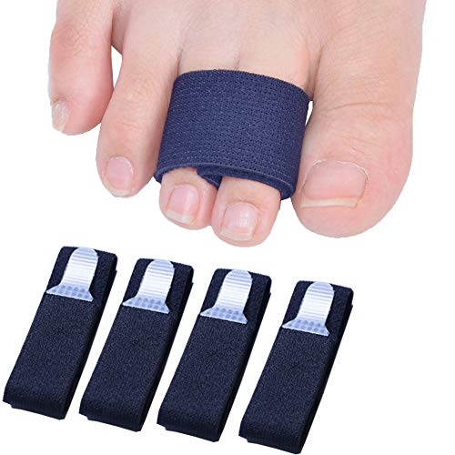 Sumifun Hammer or Broken Toe Separator Bandages, 4-Pack, Toe Alignment in Case of Fracture, Perfect for Men or Women