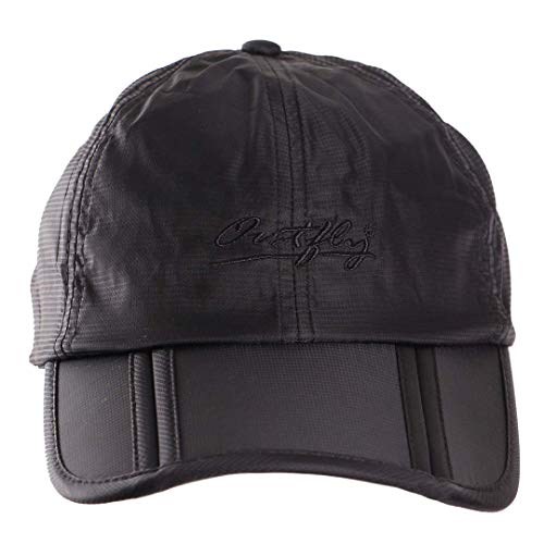 Sumolux Gorra Visera Hombre/Mujer Plegable Impermeable Secado Rápido Negro