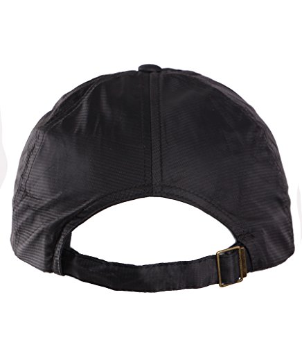 Sumolux Gorra Visera Hombre/Mujer Plegable Impermeable Secado Rápido Negro