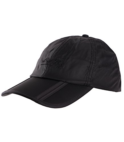 Sumolux Gorra Visera Hombre/Mujer Plegable Impermeable Secado Rápido Negro