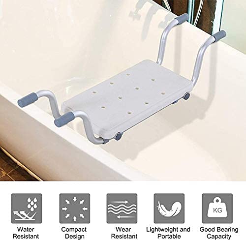 SUPERFIVE Asiento para la bañera no Antideslizante, Asiento para bañera, Silla de Ducha para bañera, Silla de baño Ajustable, para Personas Mayores, discapacitadas