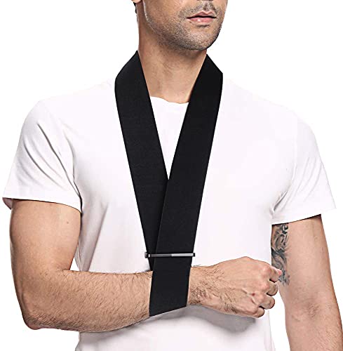 supregear Espuma Cabestrillo de Brazo, Ligero Cómodo Soporte para Cuello Inmovilizador Collar de Espuma Simple y Cabestrillo de Puño Respirable Médico Soporte de Hombro para Lesionado Brazo/Mano/Codo