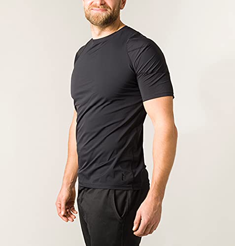 Swedish Posture® Reminder T-Shirt | menos dolor de espalda | mejor postura al instante (hombres, M)