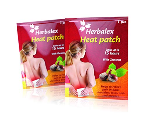 SwissMedicus Parches térmicos con castaño + vendaje de cadera interior, 15 horas de calor agradable, listo para usar, activado por aire, puro natural, 11 unidades