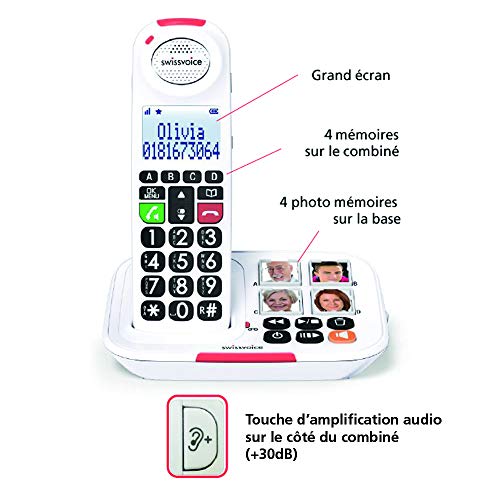 swissvoice Xtra 2155 - Teléfono Fijo, Blanco