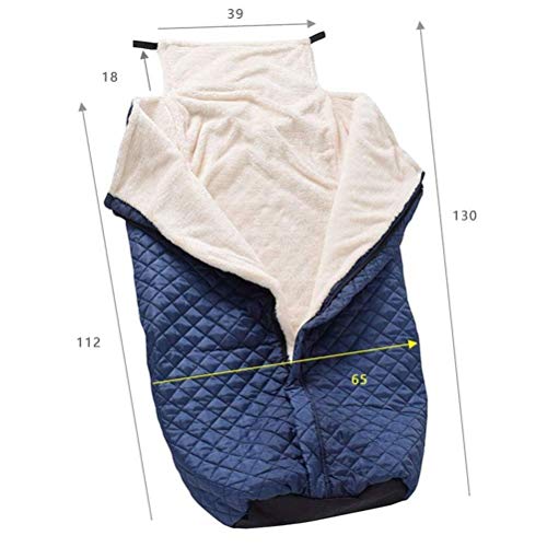 SXFYGYQ Funda Cálida para Silla De Ruedas - Manta Cálida a Prueba De Viento para Silla De Ruedas - Funda Protectora para Piernas Manta para Asiento De Anciano con Bolsillos para Los Pies