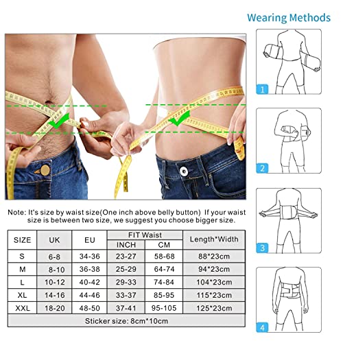 SYXUPAP Faja Lumbar para Espalda, Cinturón Lumbar Soporte Ayuda a Aliviar Dolor y Prevenir Daños, Ciática, Estenosis Espinal, Escoliosis o Hernia de Disco