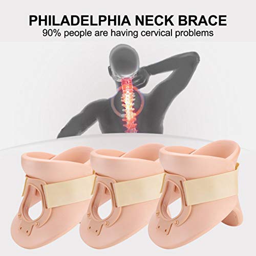 SZH ZPTENT Dispositivo Tracción Cuello, Collarín Médico para El Dolor Cuello Y Soporte Cervical Dispositivo Collar Rígido Tracción para Ansiedad Estrés Cuello Alivia El Dolor Y Dolor De Cabeza,L