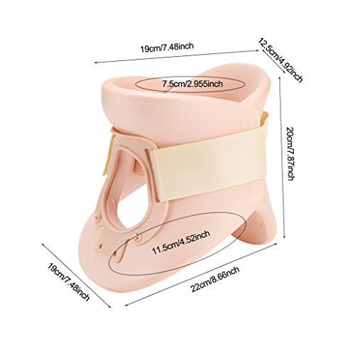 SZH ZPTENT Dispositivo Tracción Cuello, Collarín Médico para El Dolor Cuello Y Soporte Cervical Dispositivo Collar Rígido Tracción para Ansiedad Estrés Cuello Alivia El Dolor Y Dolor De Cabeza,L