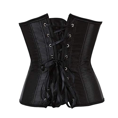 SZIVYSHI Mujer Steampunk Corsé de Underbust Cintura Waist Cincher gótico Bustier Fajas Reductoras de Cinturón Firme de Formación para