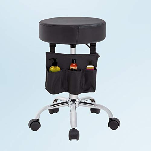 T-LoVendo TLV-TY-S15 Taburete giratorio elevable con bolsa silla de trabajo banqueta