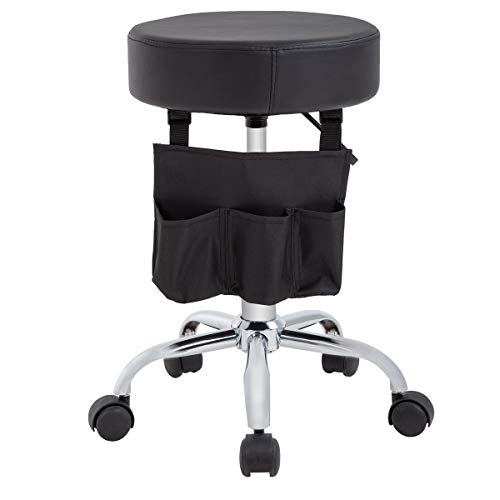 T-LoVendo TLV-TY-S15 Taburete giratorio elevable con bolsa silla de trabajo banqueta