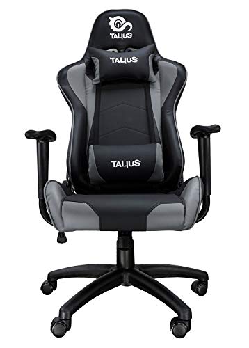 Talius Gecko V2 Silla Gaming Profesional, Ergonómica, basculante, Espuma Alta Densidad, Base y Ruedas Nylon, Gas Clase 4. Ideal para niños y Adultos. para Juegos, Oficina, Escritorio. (Gris)