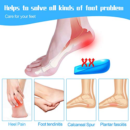 Taloneras Fascitis Plantar,Plantillas Fascitis Plantar De Gel,Taloneras Silicona Para Mujeres Y Hombres,Para El Dolor De TalóN, Fascitis Plantar, Dolor De Aquiles Y Espolones óSeos