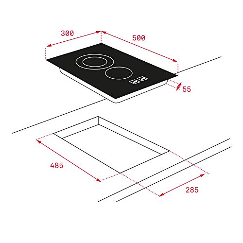 Teka CGB LUX 30 2G AL CI Integrado Encimera de gas butano Negro - Placa (Integrado, Encimera de gas, Negro, 1000 W, 2800 W, Giratorio), 300 mm de anchura