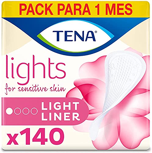 Tena Light Liners, Protege slips Incontinencia, 140 Unidades (5x28)