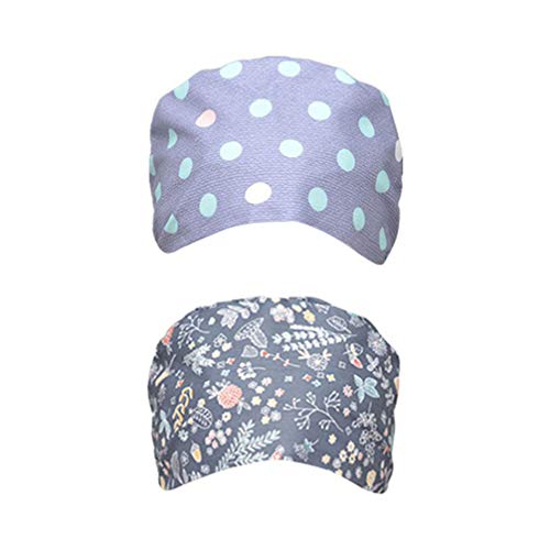 TENDYCOCO 2 Piezas Gorras Quirúrgicas para Matorrales Sombreros Quirúrgicos Gorras de Matorral Ajustables de Algodón Gorras de Médico Enfermera para Mujeres Hombres