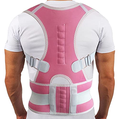 Terapia Magnética Adulto Espalda Corsé Hombro Corrección De Postura Lumbar Vendaje Soporte De Columna Cinturón Corrección De Postura De Espalda-rosa_mi Corrector De Espalda