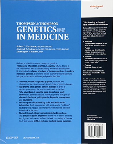 Thompson & Thompson Genetics in Medicine, 8e (Thompson and Thompson Genetics in Medicine)