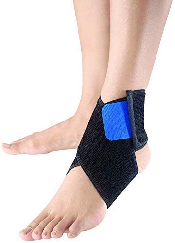 Tobillera de talón abierto con correas ajustables, para tendinitis de Aquiles, tobilleras débiles, daños por ligamentos, esguinces y lesiones deportivas (18 a 27 cm)