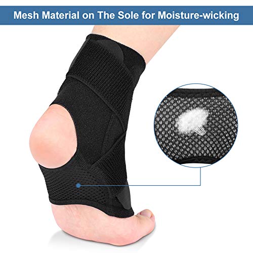 Tobillera para Tendinitis, Tobillera para Esguince, Tobillera Estabilizadora con Correa de Compresión para la Estabilidad, Alivio del Dolor de Tobillo y Prevención de Lesiones, 1 Pieza